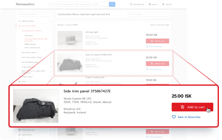 find-select-parts